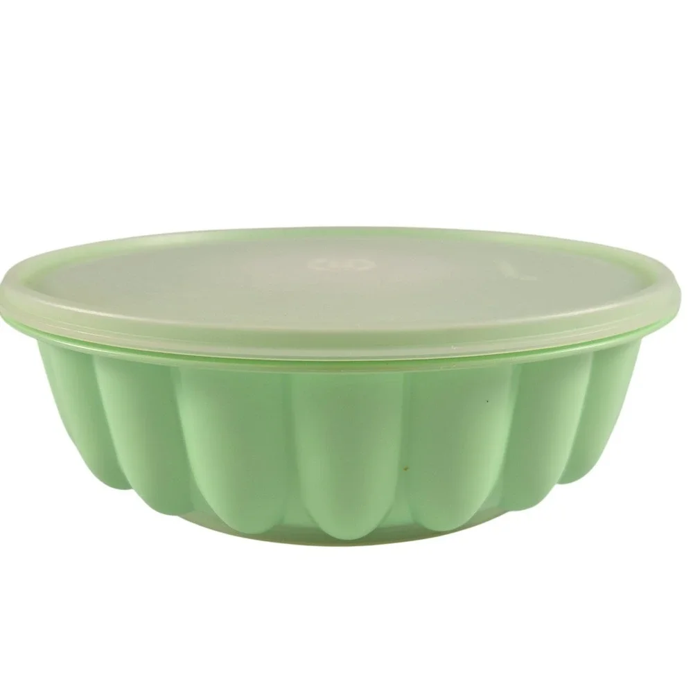 Vintage Tupperware Jello Mold Mint Green 3 Piece Set Retro Vintage Kitchen